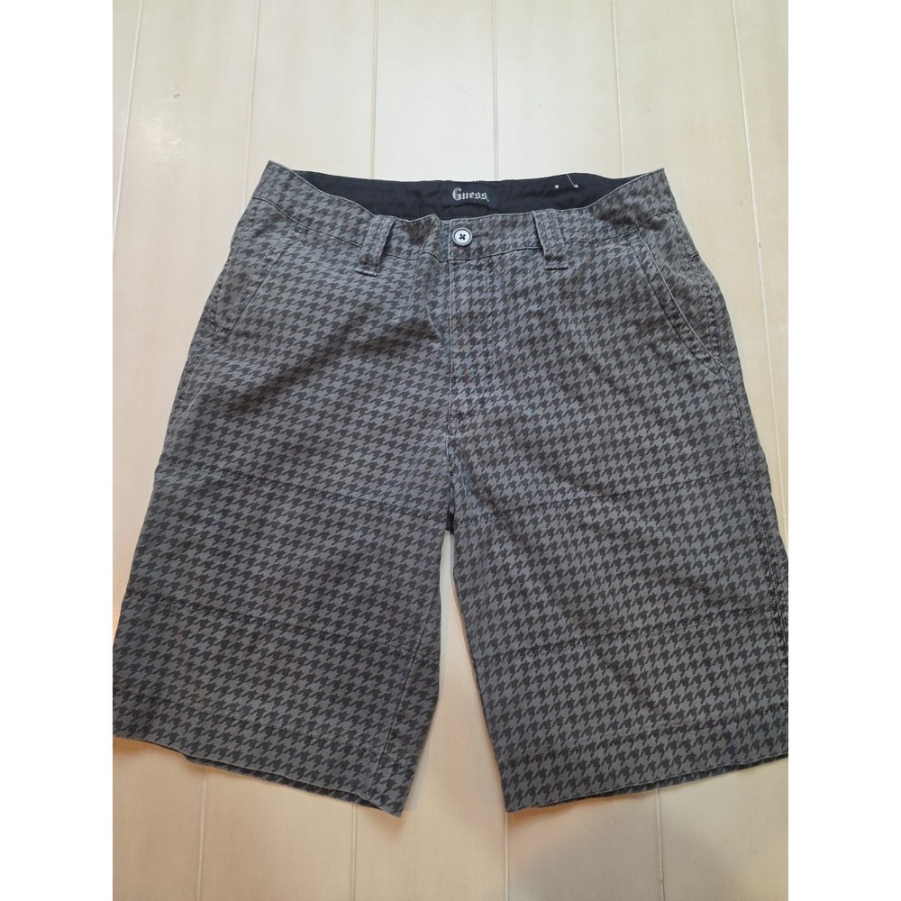 Guess Houdstooth Pattern Mens Size 34 Shorts